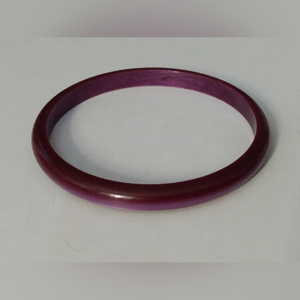 Vintage Iridescent Purple Bangle Plastic